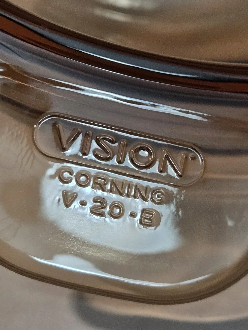 Corning Ware France Vision Amber V-20-B Double Boiler Insert 1.5 liter. 1.5 Qt.